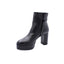 ALBANO - Bottines en cuir à plateau - Noir
