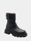 Leather Ankle Boots - Black