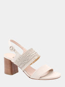 Mid-heel sandals - Beige