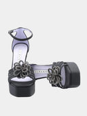 Platform sandals - Glossy black