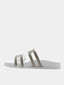 Sandales avec strass argentés - Blanc