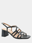 Block Heel Sandals - Black
