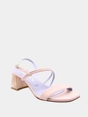 Mid-heel sandals - Cream