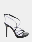 Sandales Albano noires à talon haut avec lacets
Chaussures à talon 12 cm en textile noir, semelle en cuir
Zoom sur les sandales Albano lacées en noir
Vue arrière des sandales à talon Albano avec laçage élégant