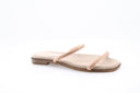 Rhinestone Flat Mules - Beige