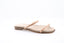 ALBANO - Mules plates en strass - Beige