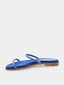 ALBANO - Flat suede mules - Blue 