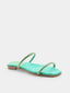 Mules plates en daim - Vert