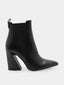 Bottines en cuir verni - Noir
