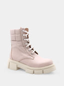 Leather Ankle Boots - Nude