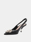 Pearl Patch Sling - Black/Silver