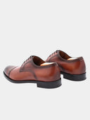 Richelieu Homme en cuir ornée de perforations - Cognac