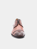 Richelieu Homme en cuir ornée de perforations - Cognac