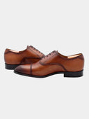 Richelieu Homme en cuir lisse - Cognac