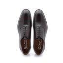 Richelieu Men's Leather Brogue Shoes - Dark Brown