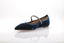 AQUAZZURA - Romy Pearl Flat - Bleu nuit