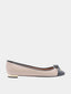 AQUAZZURA - Parisina Ballet - Beige et Noir