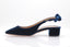 AQUAZZURA - Very Bow Tie Sling - Bleu Nuit