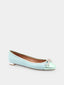 AQUAZZURA - Parisina Crystal Ballet - Turquoiseblauw