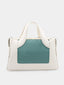 Sac à main - Blanc/Bleu Turquoise