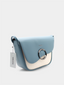 Retro Style Handbag - Blue &amp; White