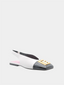 Eden 15 Slingback - Blanc/Noir