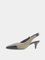 Eva Kitten Slingback - Kaki