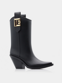 Tess Cowboy Bootie - Black