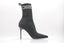 Bottines Balmain Skye Knit Boots noires en maille stretch
Vue profil bottine stretch noire à talon aiguille Balmain
Bout pointu bottine Skye Knit Boots Balmain
Bottine femme moderne en textile stretch Balmain
Chaussure Balmain élégante et confortable en noir