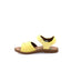 BAMA - Sandales Filles en cuir double bride velcro - Jaune