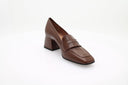 Heeled Loafer - Brown