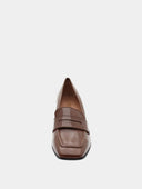Mocassin à talon - Marron