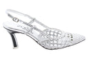 Braided leather pumps - Silver