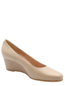Platform heel ballerina shoes - Beige