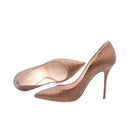 Crackled leather pumps - Bronze