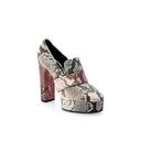 Platform Shoes - Snake Print