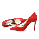 Pumps - Red Glitter