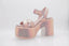 CASADEI - Mermaid Telato Talon 7cm - Rose / Rosegold
