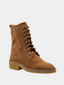 Edith Laceup Boots - Camel