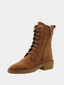 Edith Laceup Boots - Camel