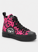 Wedge Trainers - Pink and Black