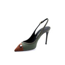 Slingback Pumps - Khaki