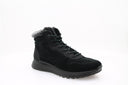 Nubuck leather high-top trainers - Black