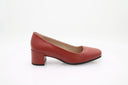 Block-heeled pumps - Red