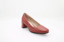 Block-heeled pumps - Red