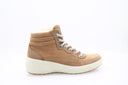 Nubuck leather ankle boots - Beige