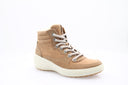 Nubuck leather ankle boots - Beige