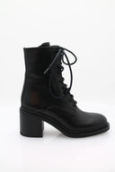 Block-heeled ankle boots (5cm) - Black