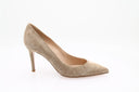 Gianvito 85 Suede Pump - Camel