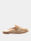 Mule Florio Gianvito Rossi Camel en cuir, modèle plat